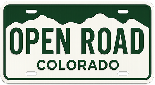 Green Colorado License Plate